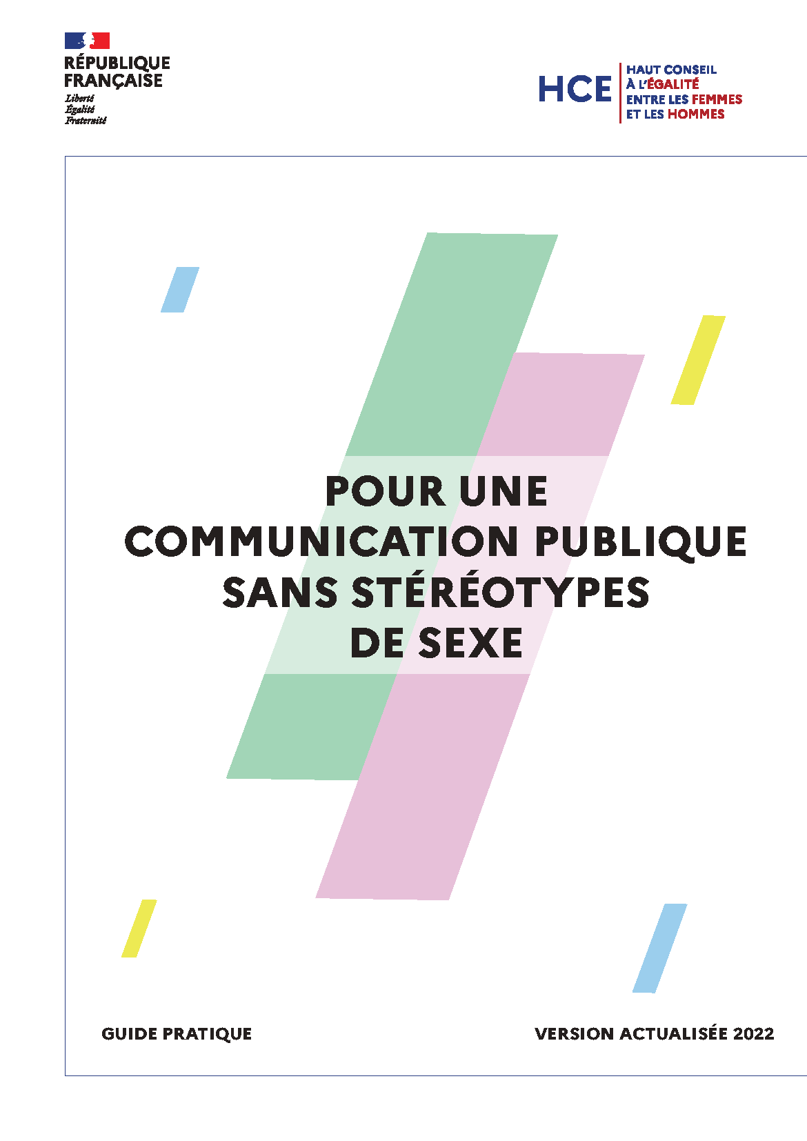 Guide « Pour une communication publique sans stéréotype de sexe » du HCE